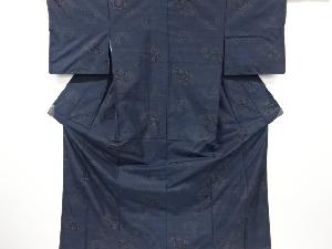 未使用品　源氏車模様織り出し本場泥大島紬着物